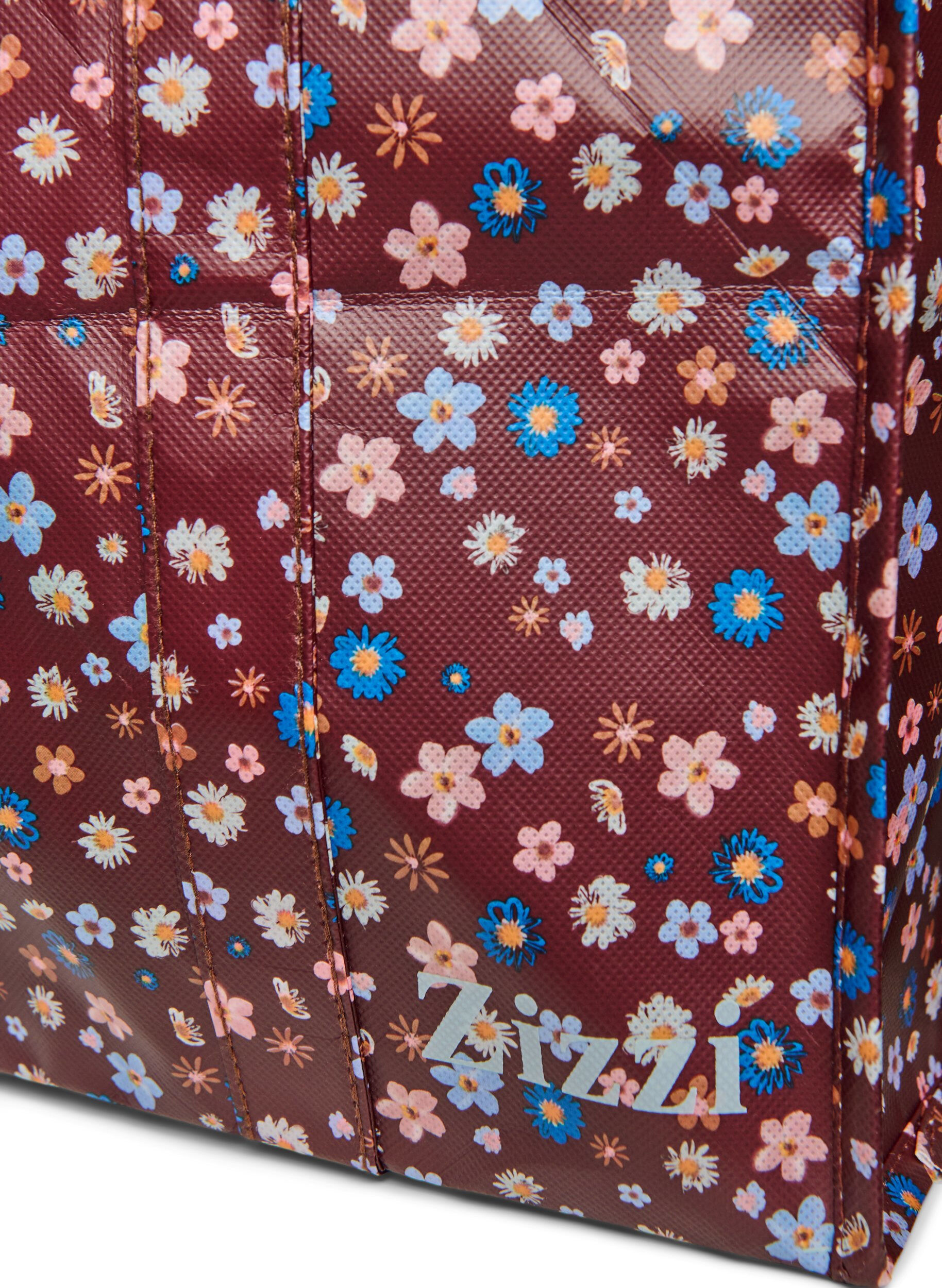 Zizzifashion Shopping bag with zipper, Brown, Packshot image number 2