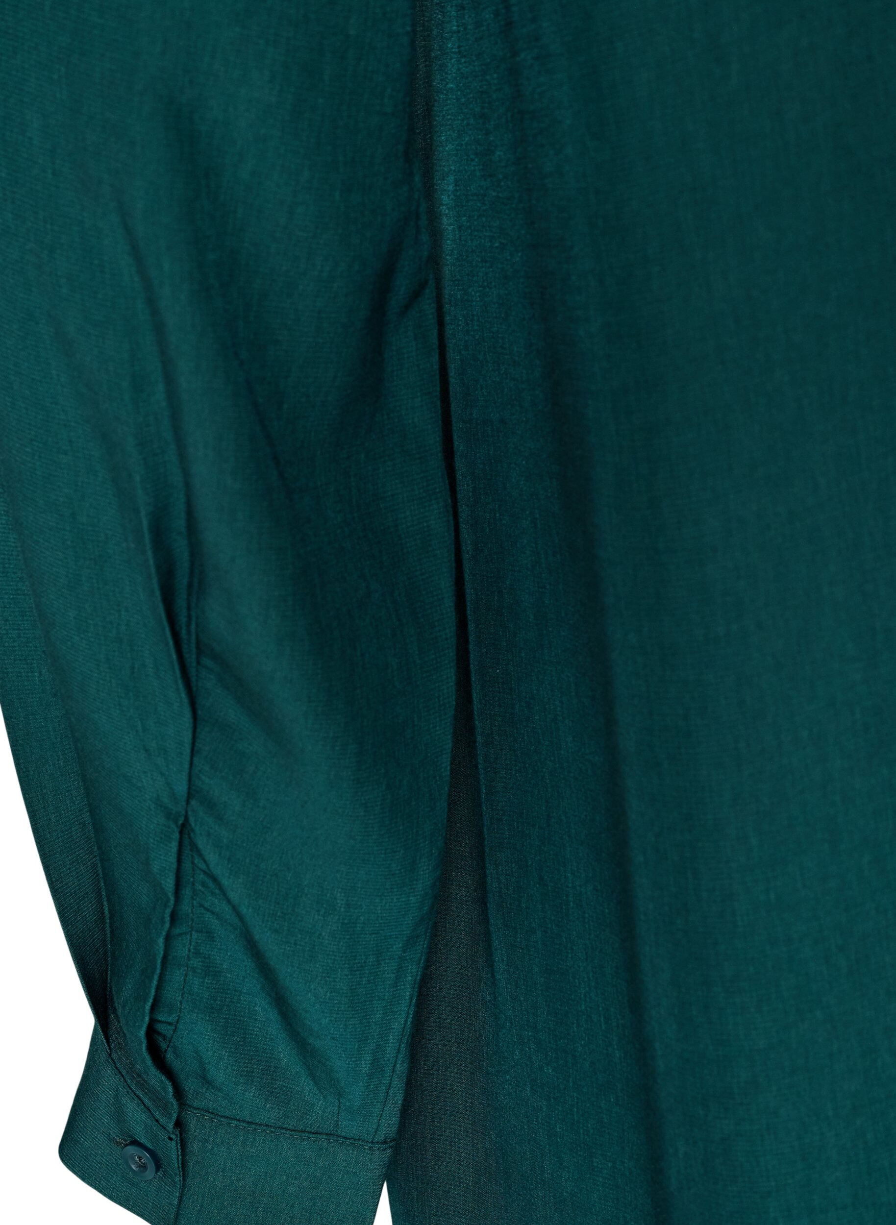 ZizzifashionShort shirt dress with ruffle tier, Green, Packshot image number 3