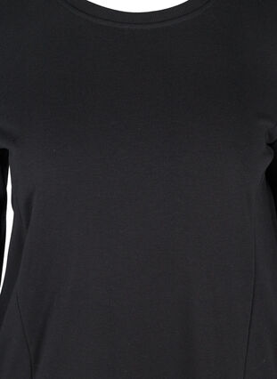 Sweatshirt dress with pockets and ruched sleeves, Black, Packshot image number 2