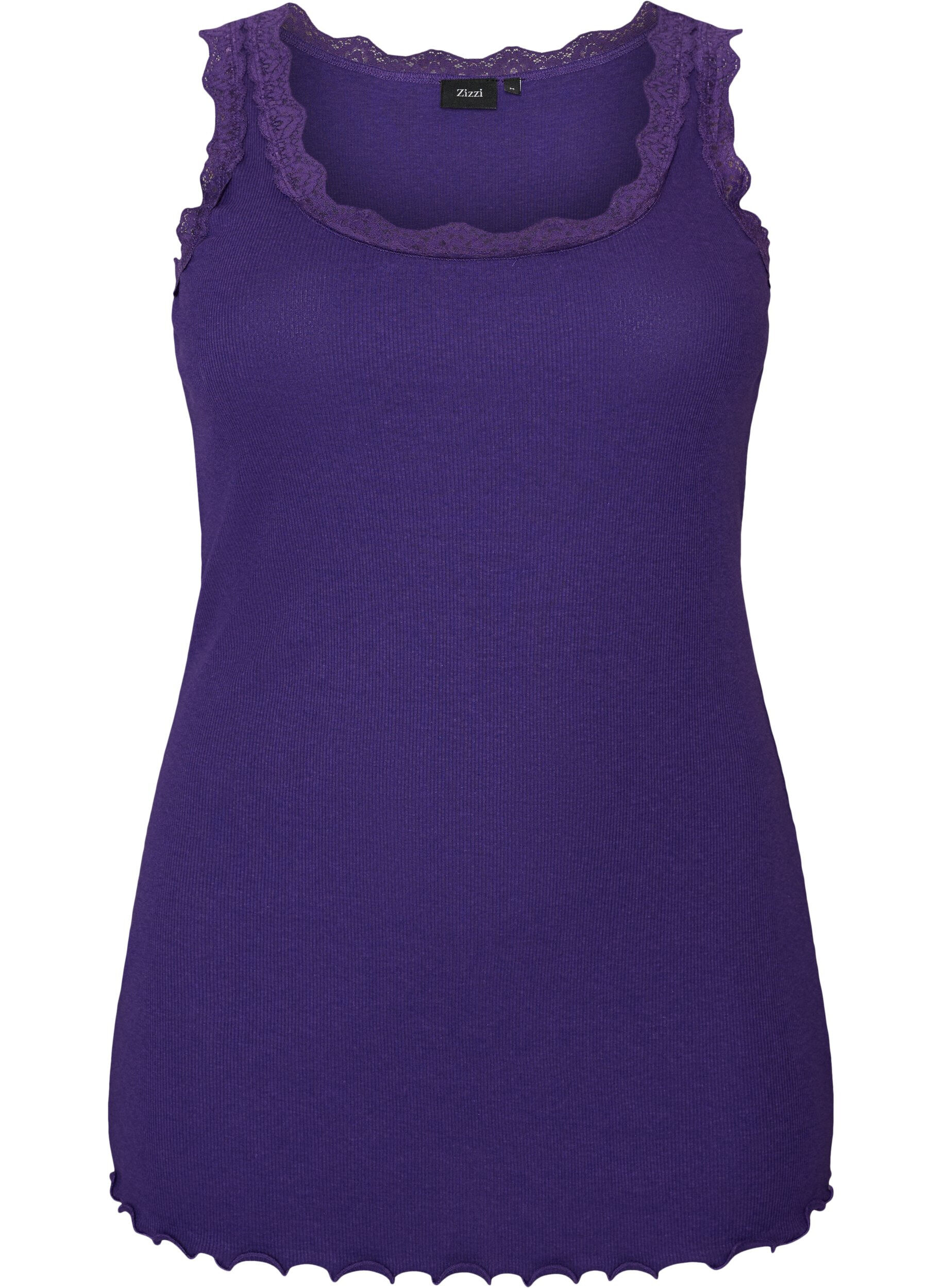 Top with lace trim
