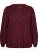 Cardigan with round buttons, Red, Packshot image number 0