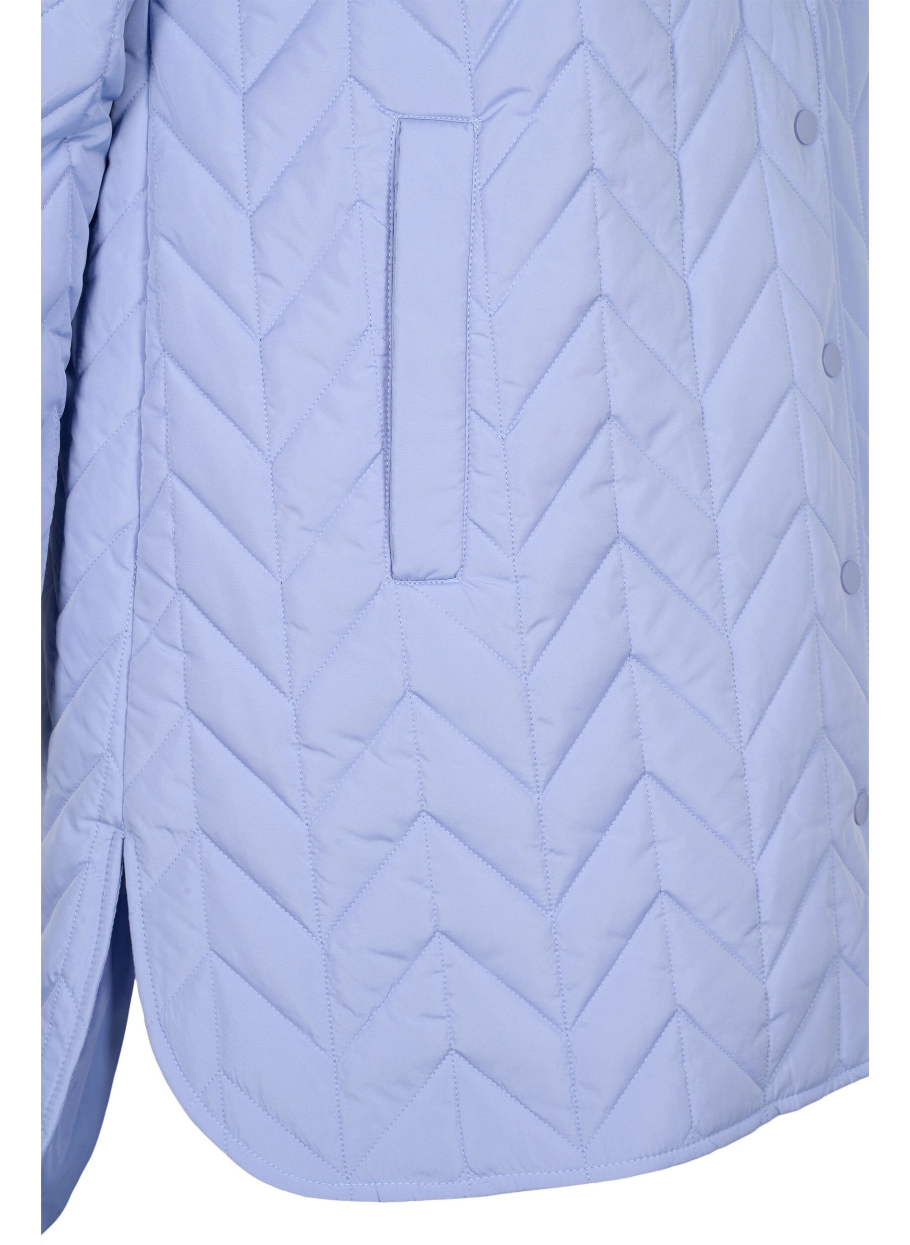 Zizzifashion Quilted jacket with buttons, Eventide, Packshot image number 3