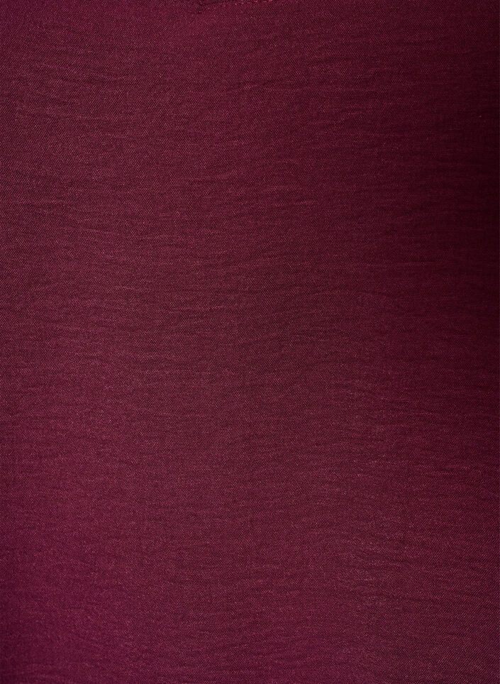 Blouse with lace sleeves and balloon shape, Red, Packshot image number 2