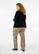 Regular fit jeans with zebra print, Brown, Model image number 1