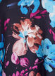 Viscose blouse with floral print and long sleeves, Black, Packshot image number 2