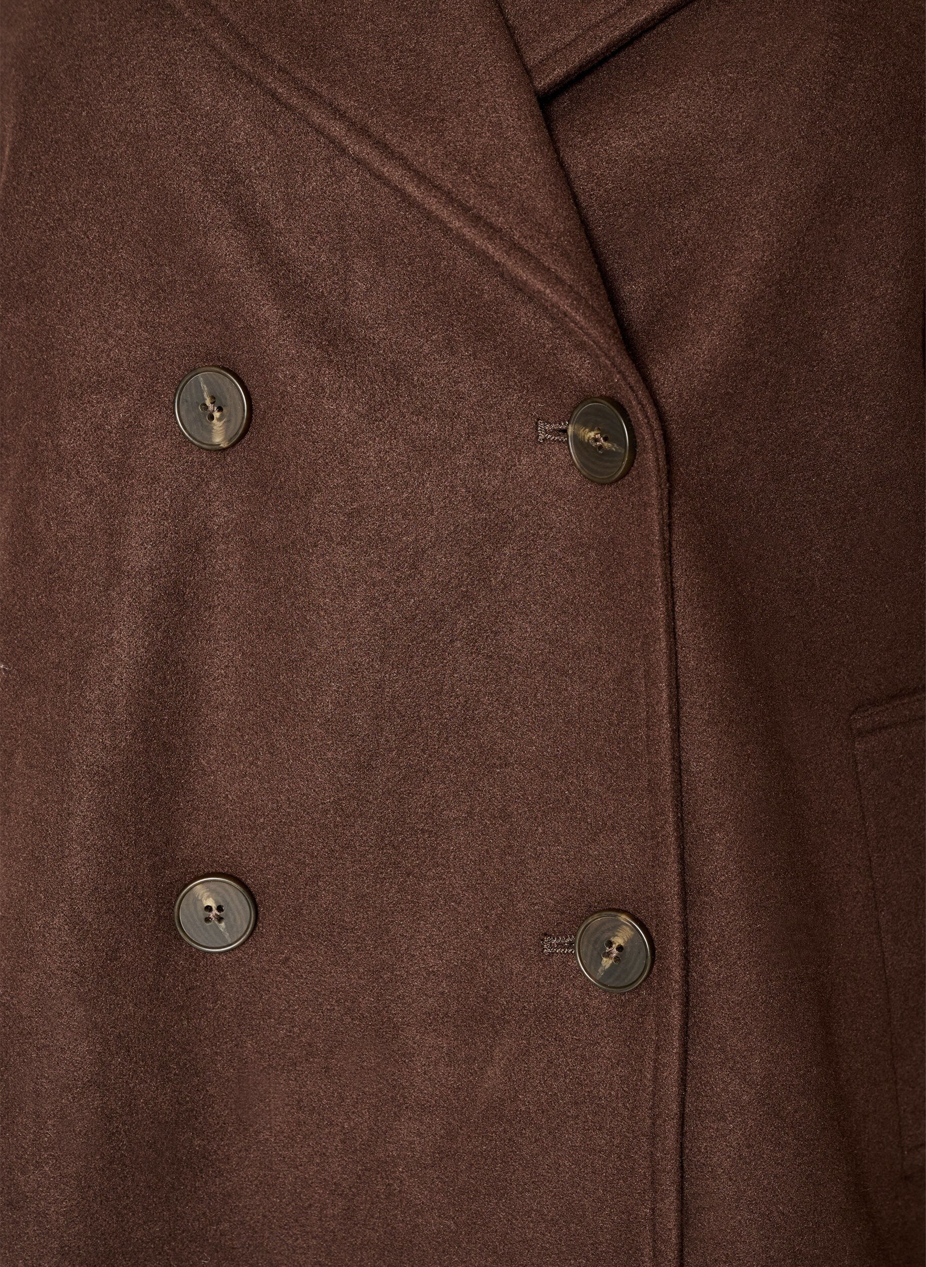 ZizzifashionShort coat with double-breasted button closure, Brown, Packshot image number 2