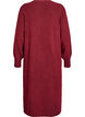 Long-sleeved knit dress with V-neck, Red, Packshot image number 1