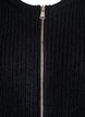 Knit cardigan with zip, Black, Packshot image number 2