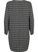 V-neck dress with print, Black Graphic AOP, Packshot image number 1