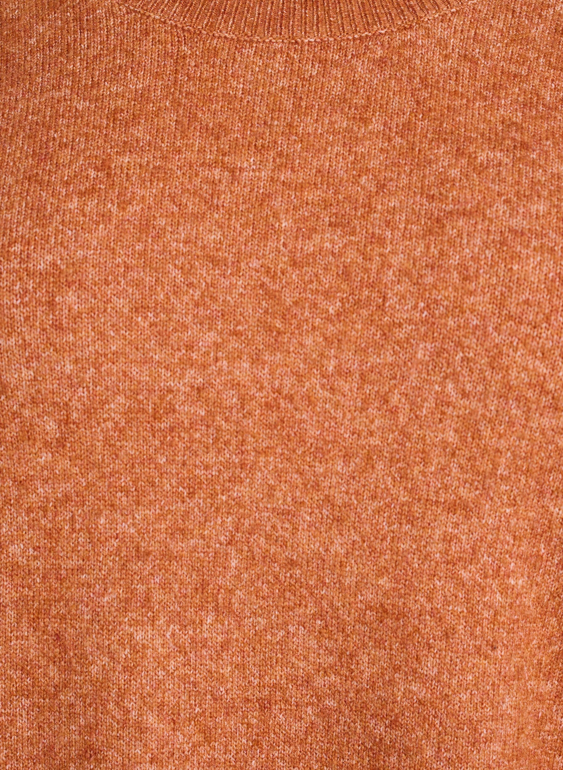 Zizzifashion Loose knit sweater with prominent seams, Orange, Packshot image number 2