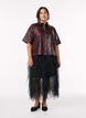 Midi tulle skirt with elastic waistband, Black, Model image number 0