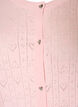 Knitted cardigan with heart eyelet embroidery, Pink, Packshot image number 2