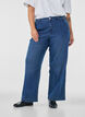 Wide fit Myra jeans with high waist, Blue, Model image number 2