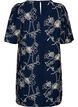 Short A-line dress with embroidered pattern, Blue, Packshot image number 1