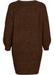 Jumper dress with large flower appliqu&eacute;, Brown, Packshot image number 1