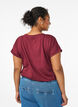 Short-sleeved cotton blend t-shirt, Dark Bordeaux, Model image number 2