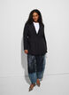 Blazer with detachable tie belt, Black, Model image number 0