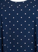 Short cotton dress with 3/4 sleeves and pockets, Blue, Packshot image number 2