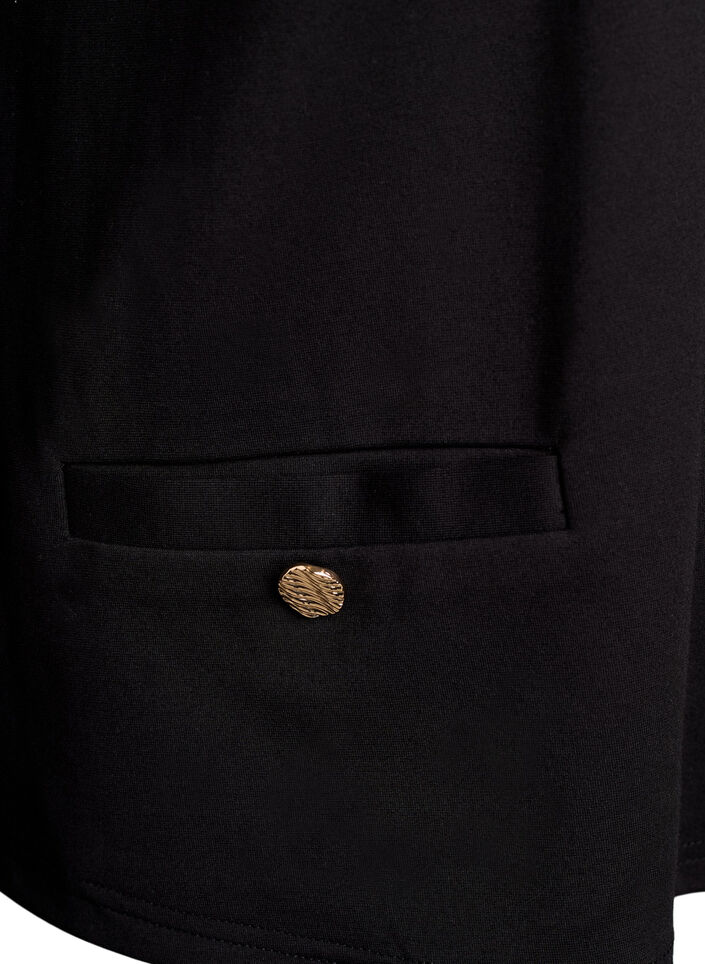 Cardigan with decorative buttons, Black, Packshot image number 3