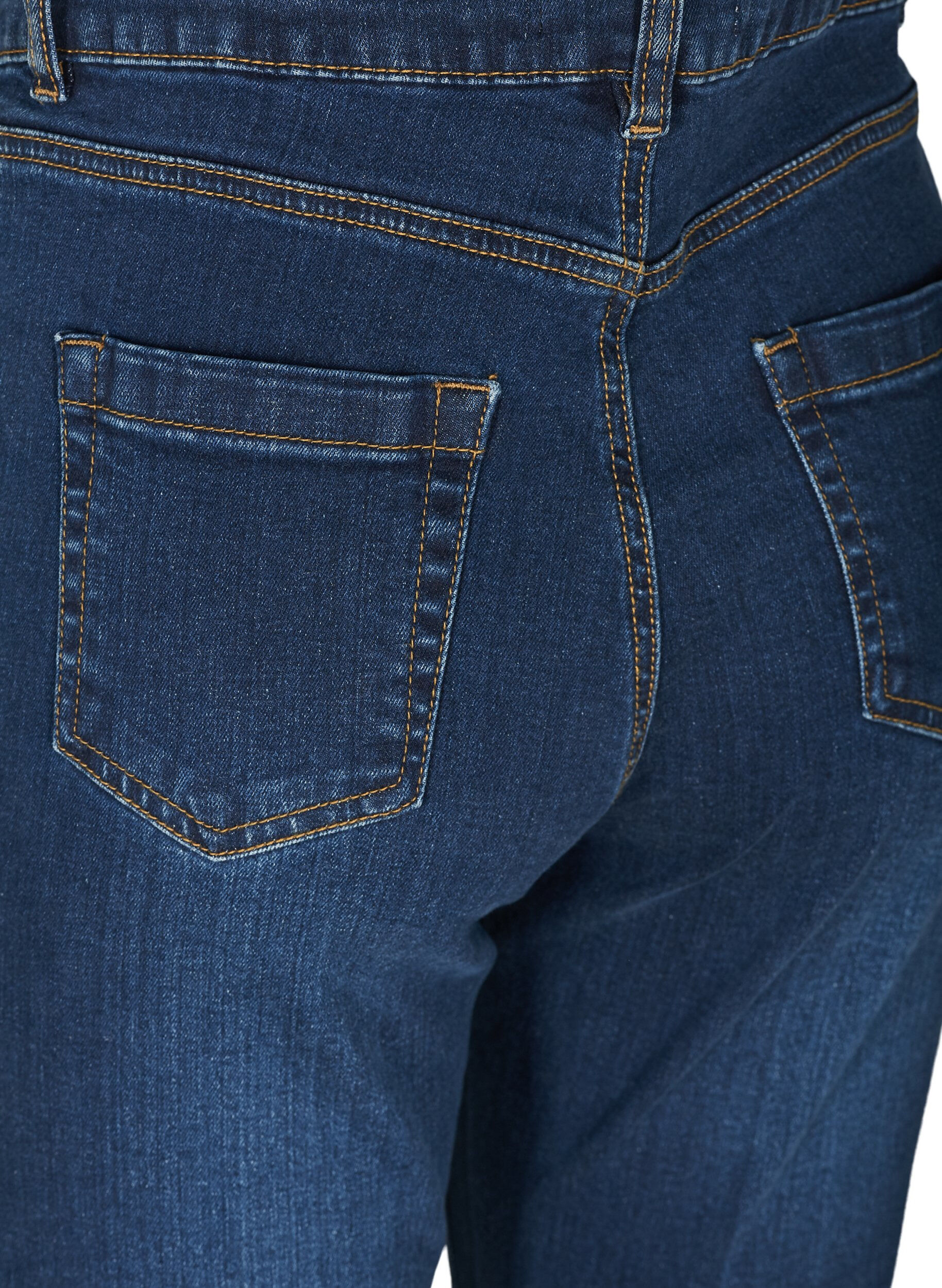 Zizzifashion High-waisted Ellen bootcut jeans, Blue, Packshot image number 3
