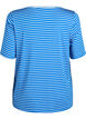 T-shirt with TENCEL&trade; Lyocell and stripes, Blue, Packshot image number 1