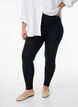 Basic leggings with extra length, Black, Model image number 0