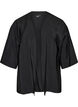 Short viscose kimono with 3/4 sleeves, Black, Packshot image number 0