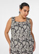 Summer dress with wide straps, Black, Model image number 2