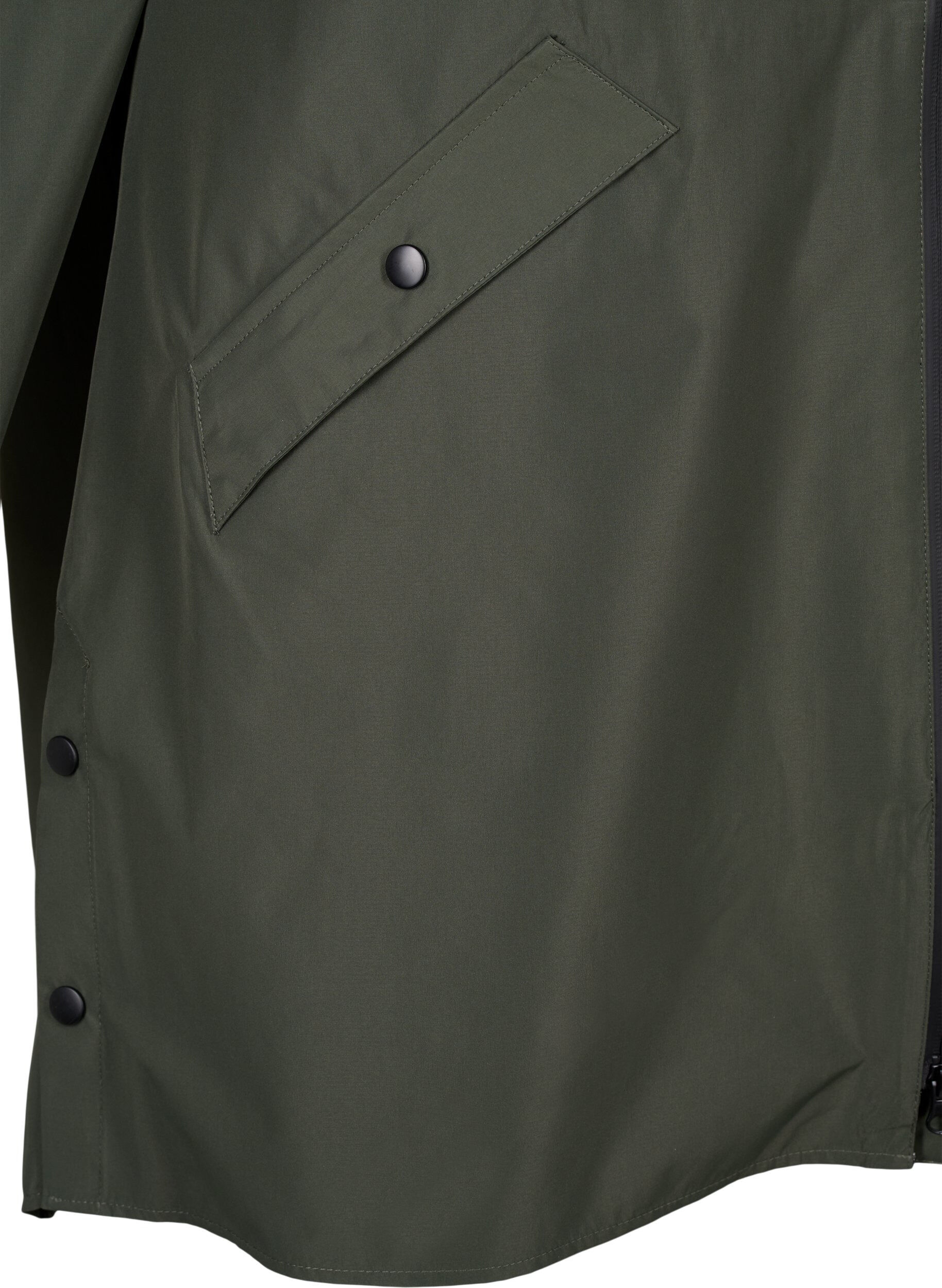 Zizzifashion Rain jacket with pockets and a hood, Green, Packshot image number 3