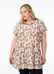 Leopard print tunic with short sleeves, White, Model image number 0