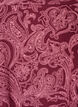 Short cotton dress with an elasticated hem and long sleeves, Dark Bordeaux, Packshot image number 2