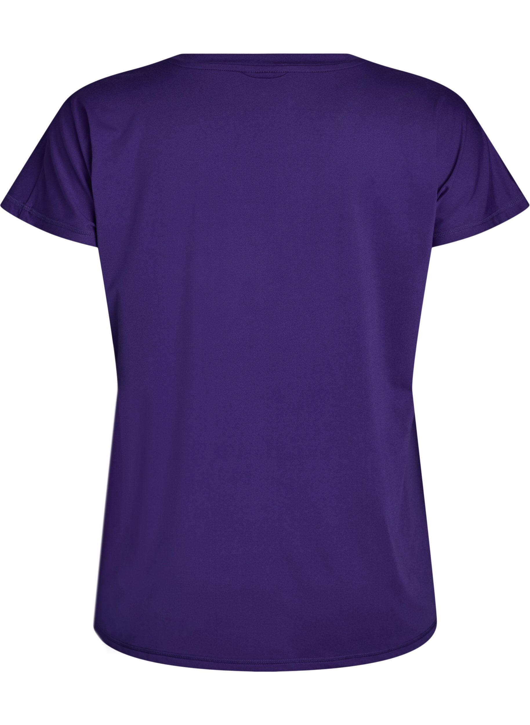 Zizzifashion Loose training t-shirt with v-neck, Purple, Packshot image number 1