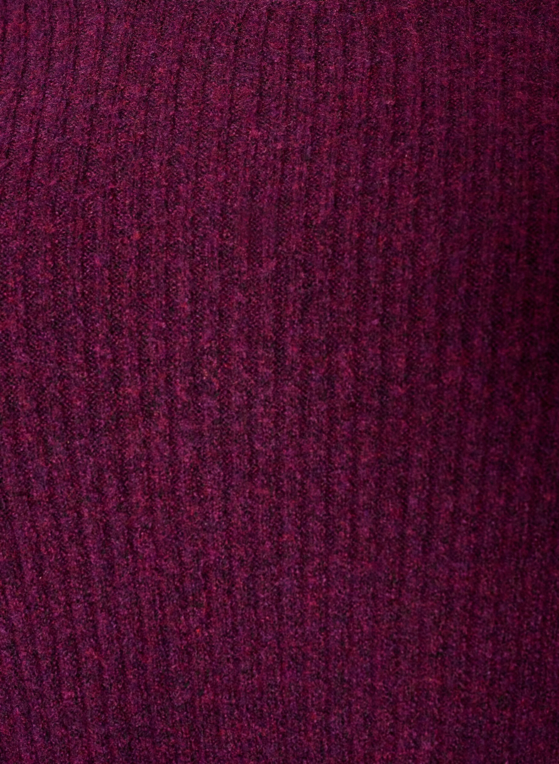 ZizzifashionRibbed jumper with balloon sleeves, Purple, Packshot image number 2