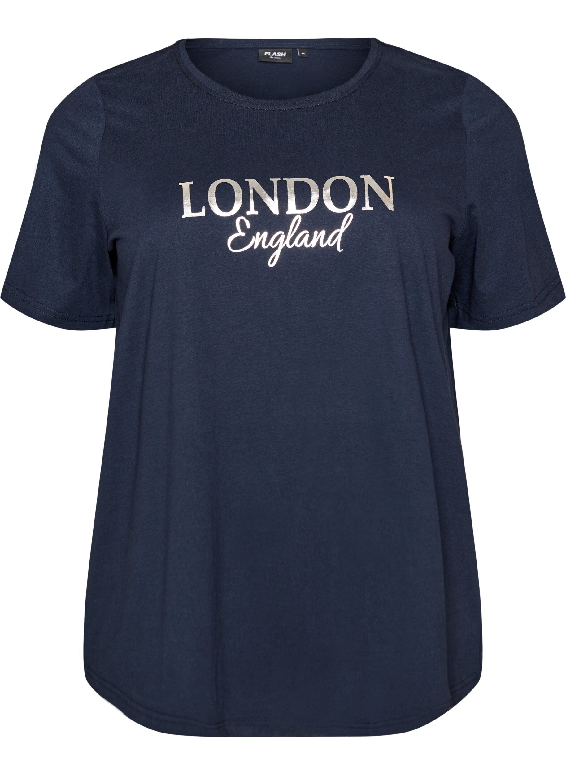 Zizzifashion T-shirt with motif, Blue, Packshot image number 0