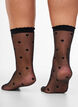 2-Pack Ankle socks with hearts, Black, Model image number 0