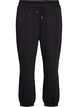 High-waisted sweatpants with drawstring, Black, Packshot image number 0
