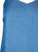 Midi denim dress with spaghetti straps, Blue, Packshot image number 2