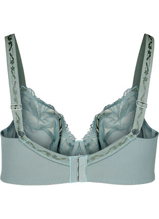 Emma bra with embroidery, Stormy Sea, Packshot image number 1