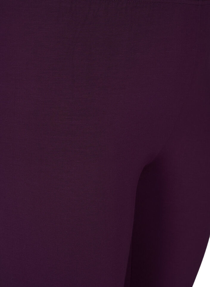 Basic leggings in viscose, Purple, Packshot image number 2