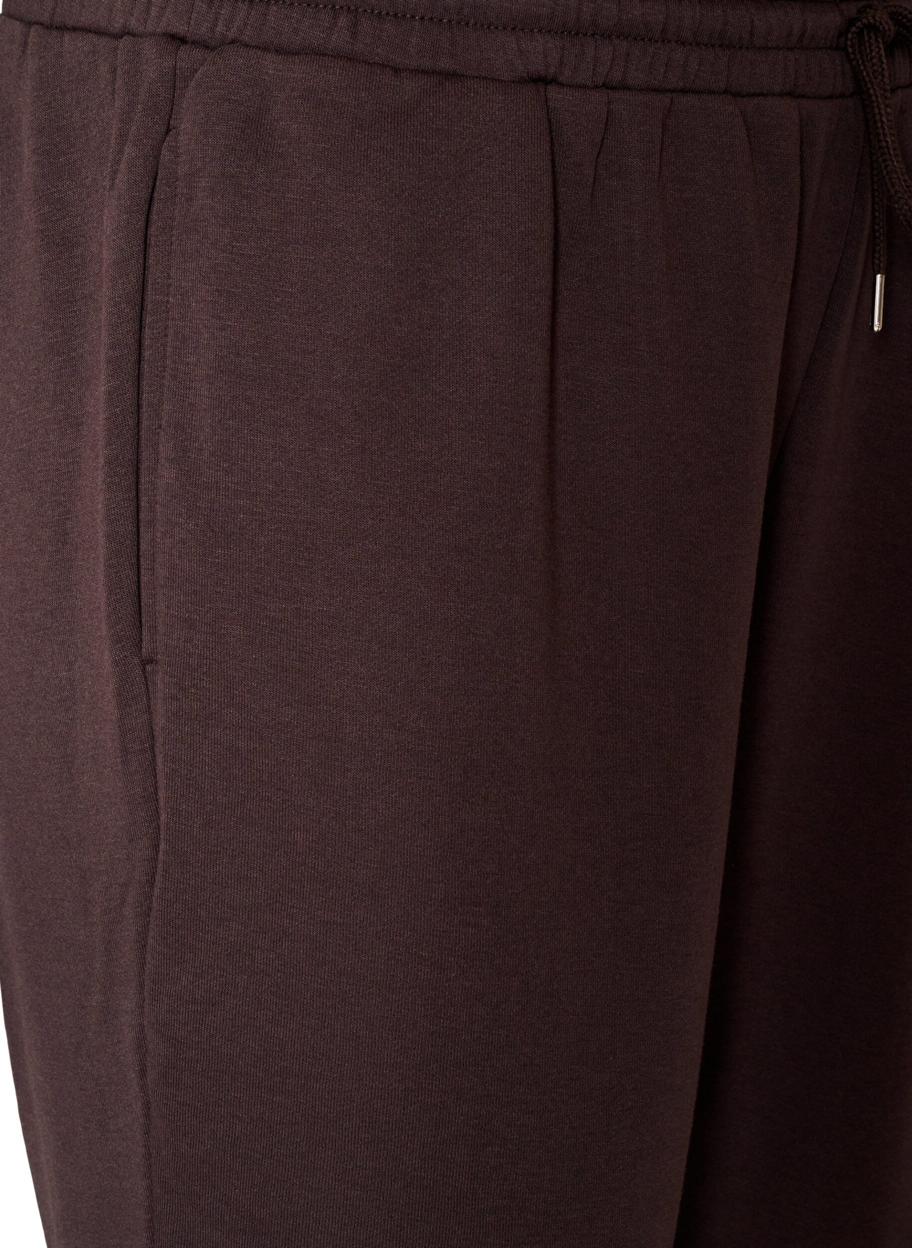 ZizzifashionHigh-waisted sweatpants with drawstring, Brown, Packshot image number 2