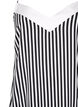 FLASH - Striped strap dress in viscose, Black White Stripe, Packshot image number 2