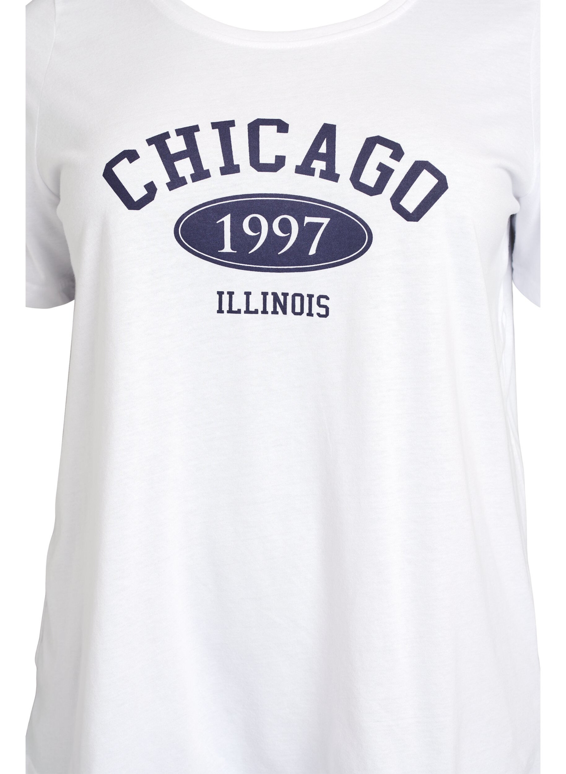 Zizzifashion T-shirt with motif, White, Packshot image number 2