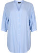 Checked tunic with 3/4 sleeves, Blue, Packshot image number 0