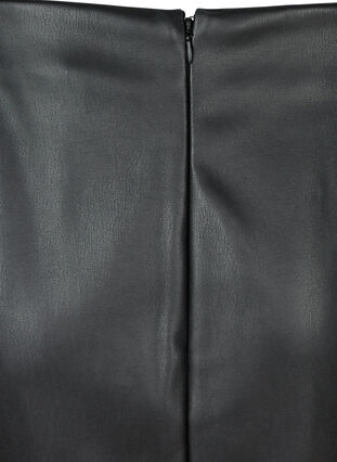 Imitation leather skirt, Black, Packshot image number 2