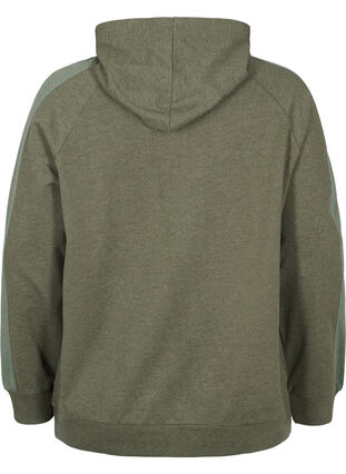 Hooded sweatshirt with zip, Forest Night, Packshot image number 1