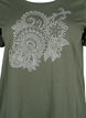 Cotton t-shirt with rhinestone motif, Thyme w. Rhinestones, Packshot image number 2