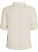 Blouse in seersucker with tie-string, Beige, Packshot image number 1