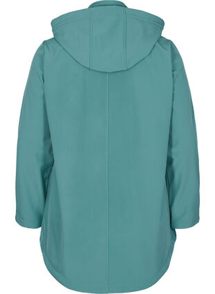 Softshell jacket with detachable hood, Sagebrush Green, Packshot image number 1