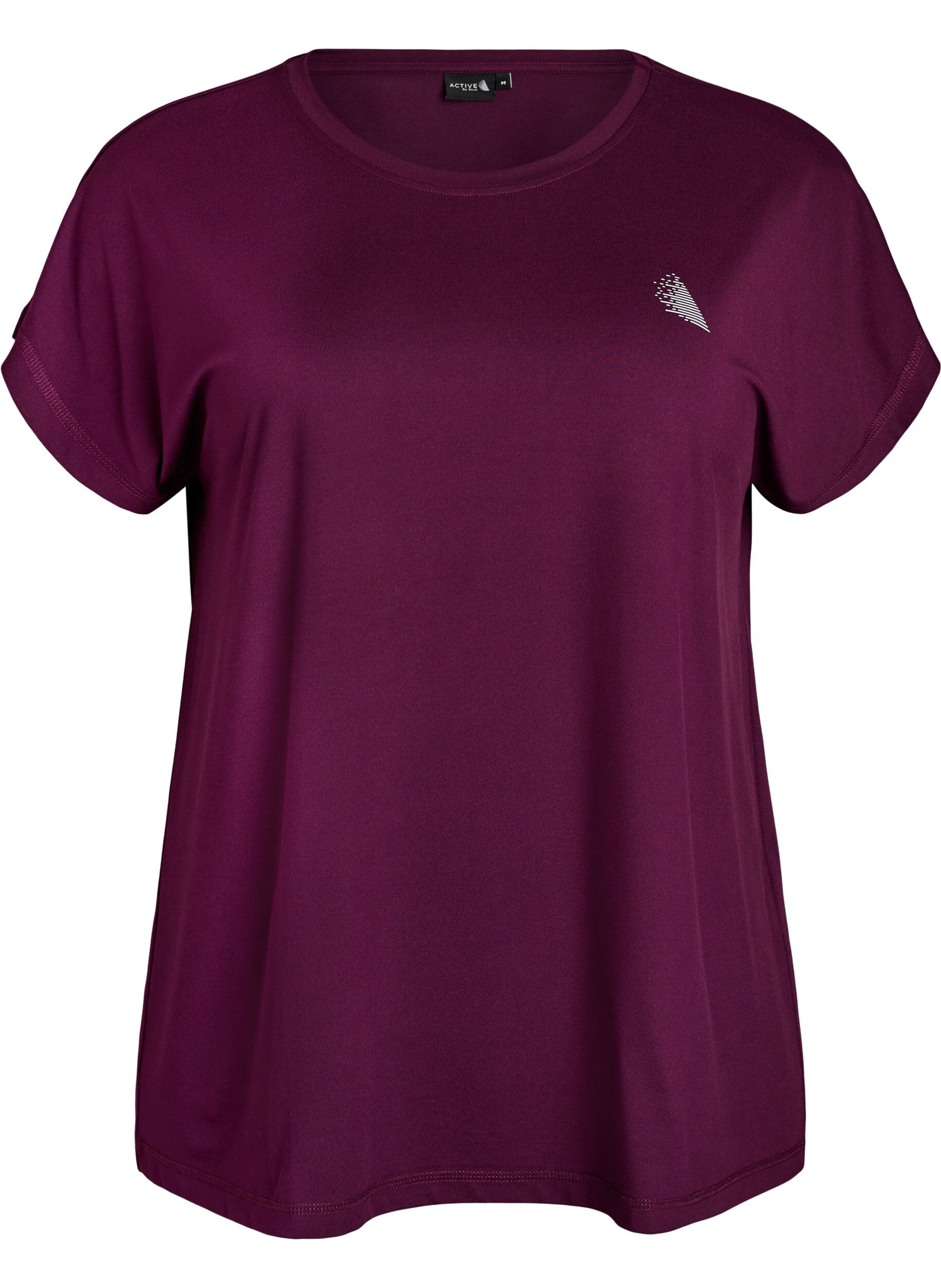Zizzifashion Solid-coloured training T-shirt, Purple, Packshot image number 0