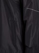 Rain jacket with reflective details, Black, Packshot image number 3